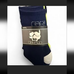 G59 crew socks set of 3 brand new 
Blue lime green And Black